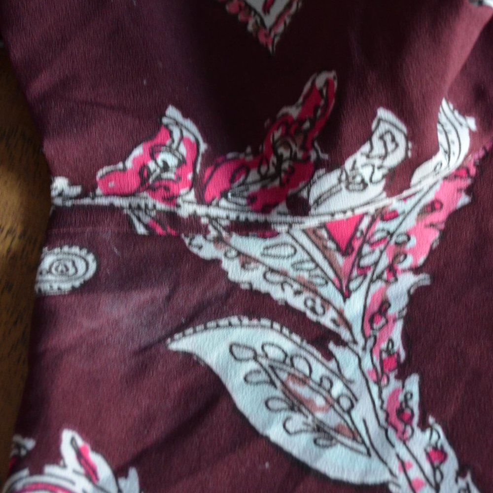 Croft & Barrow Paisley Patterned Blouse Women's Size Petite Large - Picture 13 of 13